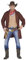 Ciao Men Pistolero Del West Costume Adulto (Taglia Unica) Kostme, braun, One Size