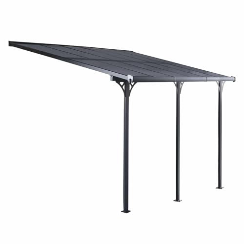Gardiun Pergola Elliot - 18,8 m² 619x305x227/272 cm Aluminium et Polycarbonate