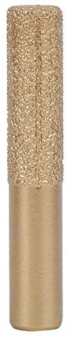 Diamond Router Bits Golden Brazed Straight Shank for Edge Cutting of Stone Marble and Quartz Stone Artificial Stone(12.7 * 13.5 * 75mm)