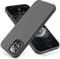 OTOFLY Compatible with iPhone 12 Pro Max Case,[Silky and Soft Touch Series] Premium Soft Liquid Silicone Rubber Full-Body Protective Bumper Case (Space Gray)