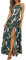 KILIG Sommerkleid Damen Lang Maxikleid Neckholder Elegant Sommer Kleid Hochzeitsgast Partykleid Schlitz Freizeitkleid (Floral-N,Small)