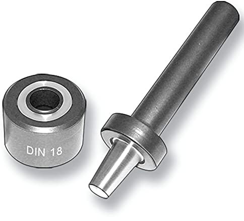 Rundösen Ø 18 mm Messing Locheisen Ösen Einschlagstempel Lochungsunterlage (Einschlagstempel für Rundösen Ø 18 mm)