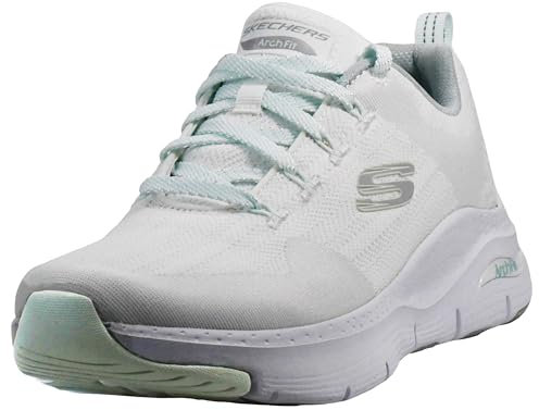 Skechers Damen Arch Fit Comfy Wave Sportschuh, White Mint Wmnt, 36 EU