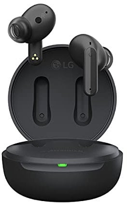 LG TONE-FP5 Cuffie Bluetooth Wireless In Ear TONE Free Nere, Auricolari Bluetooth 5.2 Senza Fili Audio Meridian con Cancellazione del Rumore, Impermeabili, Custodia da Ricarica, Triplo Microfono