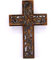 eSplanade Jesus Christus Kreuz katholisches Holzkruzifix für Wand, Kirchenkapelle | Heimdekoration | Holz - 31,1 cm - Braun