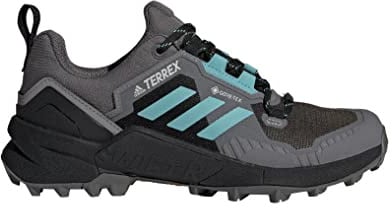 adidas Damen Terrex Swift R3 GTX Leichtathletik-Schuh, Mehrfarbig (Grey Five Mint Ton Core Black), 42 EU