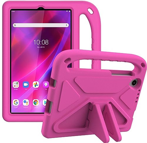 ATOOZ for Lenovo Tab M8 4th /3rd Gen Case, 8-Inch Kids Shockproof Handle Stand Cover for Lenovo M8 Tablet 2024 (Rose-Red)