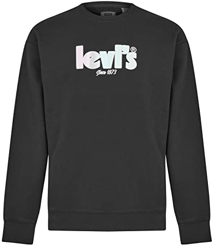 Levi's Men's Relaxd Graphic Crew Sweatshirt, BlackS., L