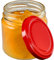 KADAX Bocaux hermétiques en verre de 200 ml, petits plateaux avec couvercle à vis pour fruits en conserve, confitures et miel (lot de 10, rouge)