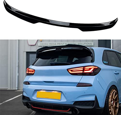 ABS-Material Spoiler Heckspoiler Heckklappenspoiler für H-yundai i30N MK3 2017 2018 2019 2020 2021+, Fahrzeugstabilität Heckdekoration