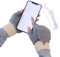 Bexdug USB-beheizte Handschuhe | USB-Handwärmer-Handschuhe zum Tippen auf 2 Seiten Wärme - Fingerlose Unisex-Handschuhheizung zum Wandern, Skifahren, Camping