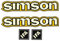Simson S50 S51 Tank Aufkleberset Dekor Premium Retro IFA
