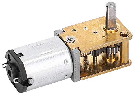 Mini Moteur à Engrenages, Moteur de réduction de vitesse Micro Couple élevé Motoréducteur Réduction Moteur à Vis Sans Fin pour Serrures Robots et Caméras de Voitures (DC6V 35RPM)