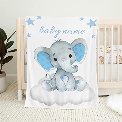 UOOYAA Babydecke mit Namen Geburtsdatum,Personalisierte Babydecken Kinderdecke,Geschenk für Mädchen und Junge,Geschenk zur Geburt
