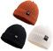 Pesaat Baby Mütze Jungen Strickmütze Weiche Baumwolle Mädchen Hut Kindermütze Warme Wintermütze 0-5 Jahren Winter,Herbst (Schwarz+Weiß+Schokolade, 6-24Monate)