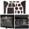 CDEFG Kompatibel mit Opel Corsa F 2020-2023 2024, Gummimatten Mittelkonsole Antirutschmatten rutschfest Becherhalter Gummi Matte Armlehne Corsa F Manuelle Bremse Zubehör (Rot)