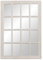 LOLAhome Espejo Ventana Blanco Roto de Madera de paulonia de 70x100 cm