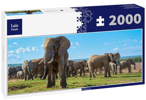 Lais Puzzle Elefanten 2000 Teile Panorama