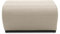 DOMO. collection Outdoor Polsterhocker Borkum, Hocker wetterfest, Gartenmöbel, Gartensofa, Gartenhocker, 73 x 63 x 40 cm (BxTxH), taupe