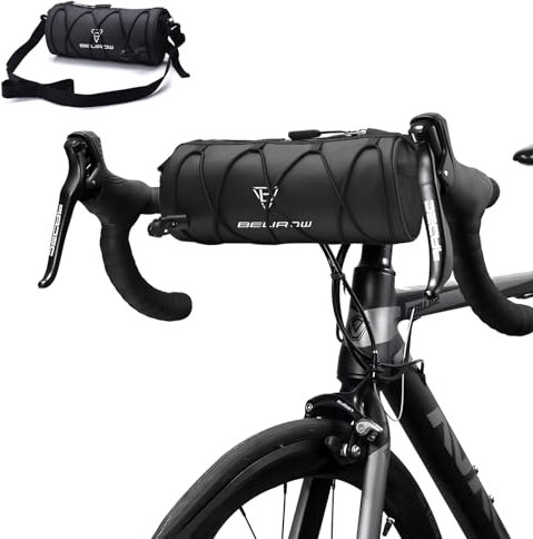Lenker Aufbewahrungstasche, Lenkertasche Fahrrad, 2.4LWasserdicht Fahrradtasche Lenker, Multifunktionale Fahrradtasche mit Schultergurt, Storage Bike Bag, Fahrradlenkertasche für Rennrad Mountainbike