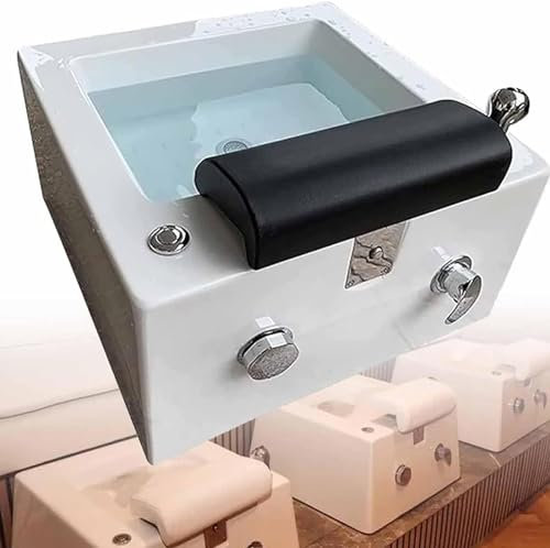 JINGEDD Tragbare Pediküre-Fuß-Spa-Badewanne – entspannende Fuß-Whirlpool-Dusche, Waschen und Massage – mit Wärme und Massage – Fuß-Spa-Pediküre-Schüssel für zu Hause, Fuß-Detox-Eimer-Wanne,A