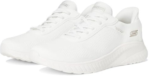 Skechers Bobs Squad Chaos Current Muse, Zapatillas Mujer, Off White Textile, 38.5 EU
