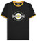 Lambretta Mens Logo Ringer Short Sleeve T-Shirt (UK, Alpha, 3XL, Regular, Regular, Black/Gold)