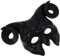 CIYODO Party-Maske halloween costume halloween kleidung schwarzen masken Hornmaske Teufel Dämon Horn-Tiermaske dekoration Halloween-Maske Romanmaske dekorative Gesichtsmaske Plastik Black