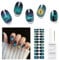 DUKASOU Semi-Cured Gel Nail Strips, 22 Pieces Real Nail Polish Stickers, Gel Nail Stickers, Decals, Long-Lasting Nail Polish Strips for Women and Girls（Halloween edition）