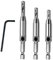 3 Pieces Quick Release Drill Bit Guide Set, 1/4 Hex Shank Hinge Drill Bit Set HSS Self Centering Drill Bits for Door Window Cabinet Hinge & Lock Applications (9/64'', 7/64'', 5/64'')