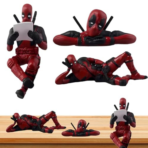 behone 3 pezzi Interno Auto Anime,Auto Decorazione Interno Auto,Deadpool Anime altalena auto accessori decorazione,Ideale per collezionisti e esposizioni di regali di compleanno per bambini