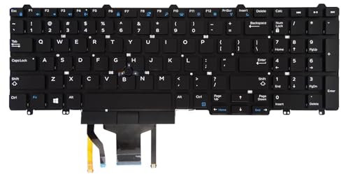 Replacement Keyboard with Backlit for Dell Latitude 5580 5590 5591 E5550 E5570 US English Layout