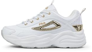 FILA Damen Skye ZP wmn Sneaker, White-Gold, 42 EU