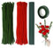 Coriver Pfeifenputzer Zum Basteln, 200 Stück, 2 Farben, 7mm Rose Rohrreiniger, Grüne Chenille-Stiele, Pfeifenreiniger Blumen, Blumensträuße, Basteln, Pipe Cleaner Flower für Anfänger DIY Dekorationen