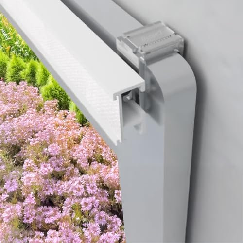 Byour3 - Ganci Tenda NO FORO trasparenti regolabili per Binari Tende - Supporti x tende a vetro SENZA FORARE infisso x tende a pannello - Gancini tende UNIVERSALI (1 Coppia da 15 a 26 mm)