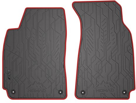 MOTOS Gummimatten vorne passend für Volkswagen Passat B5 1996-2005 erste Sitzreihe Robuste und flexible Fussmatten Auto, kompatibel mit Befestigungssystem, Eingebaute Stopper, Praktische Ränder, Rutsc