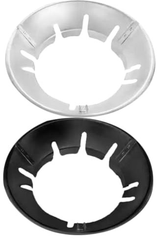 Tofficu Support de Wok en Anneau de Wok Coupe-Vent Accessoire de Cuisinière Compatible Gazinière Installation Facile Lot de 2