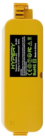 14.4V 4000mAh NiMH Replacement Battery with Higher Safety and Longer Runtime - Compatible with Roomba 400 Series 405 410 415 416 418 4000 4100 4105 4110 4130 4150 4170 418 418 8 421 0 4220