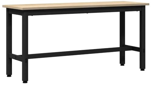 vidaXL Esstischbank Sonoma-Eiche 100 x 32,5 x 48,5 cm, Höhenverstellbare Bank, modernes Esszimmer, langlebige rechteckige Sitzgelegenheit, minimalistisches Design