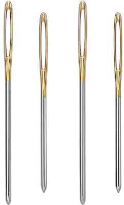 Blunt Tip Yarn Needles, Large Eye Sewing Needles,Large Eye Darning Needles | Suitable for Wool Knitting, Darning and Tapestry Projects, Includes Darning and DIY Crafting Supplies for Sewing Up(4 PCS)