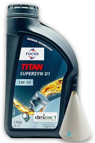 Fuchs Titan Supersyn D1 5W-30 | 1 L | kompatibel mit dexos 1™ Gen 3 (D335ABDF075) | FORD WSS-M2C929-A | WSS-M2C946-A | WSS-M2C946-B1 | WSS-M2C961-A1 | FIAT 9.55535-CR1 | VWC 53034