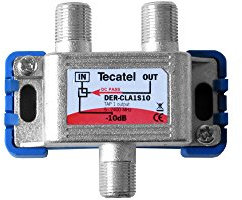 Tecatel DER-CLA1S10 - Derivador Serie Class A1, Color Gris