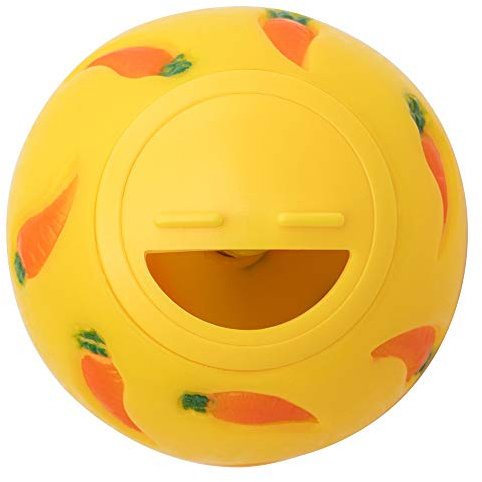 Niteangel Leckerli-Ball, Snackball für kleine Tiere (klein, gelb)