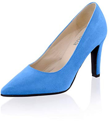 Alba Moda Pumps aus weichem Ziegenveloursleder