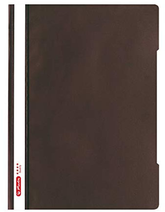 Herlitz Schnellhefter quality A4, Kunststoff, dunkelbraun, 10 Stück