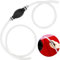 Abnaok Syphon Pump, 2M Fuel Transfer Pump Hand Water Pump with 8mm Durable PVC Siphon Hose for Gasoline/Fuel/Liquid/Water Transfer (White hose)