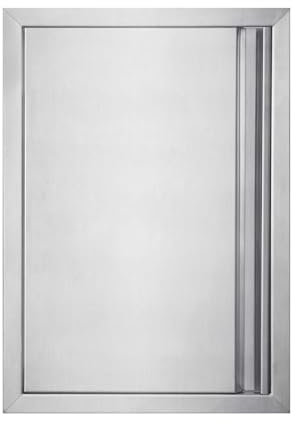 BI-DTOOL Outdoor Kitchen Single Doors 17 W X 24 H BBQ Access Door Thickened 304 Brushed Stainless Steel Doors for Indoor/Outdoor Kitchen Outdoor Cabinet Barbeque Grill or BBQ Island