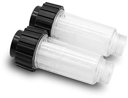 2 Pack Filtro Acqua con Inserto Filtro (5.731-050.0) per tutti i pulitori ad alta pressione Karcher con raccordo acqua 3/4 come compatibile con idropulitrici ad alta pressione 4.730-059.0
