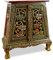 Livasia Table de Nuit en Bois | Commode de Nuit en Bois | Mosaïque en Verre | Décoration Asiatique | Production Artisanale | Fabriqué à la Main