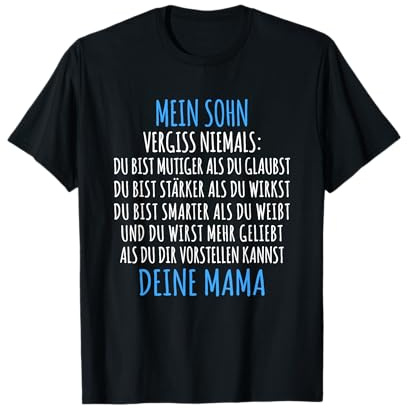 Geschenk für Sohn von der Mutter Meine Sohn Mama T-Shirt